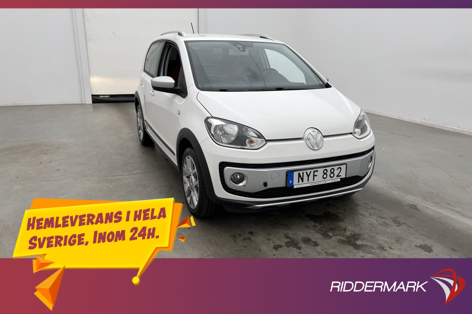 Volkswagen Cross up! 1.0 MPI 75hk M&K-Värmare Farthållare