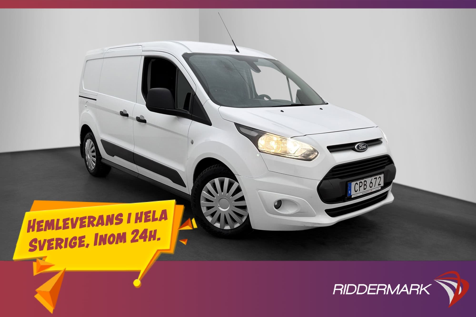 Ford Transit Connect LWB 1.6 Ny-Kamrem Värmare Drag V-inredd