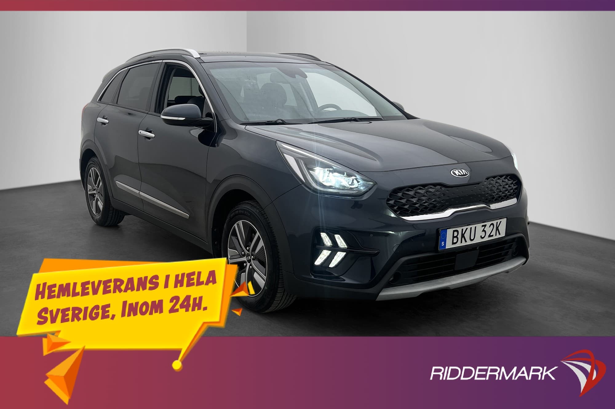 Kia Niro P-HEV 141hk Plus 2 Drag Skinn Kamera Navi CarPlay