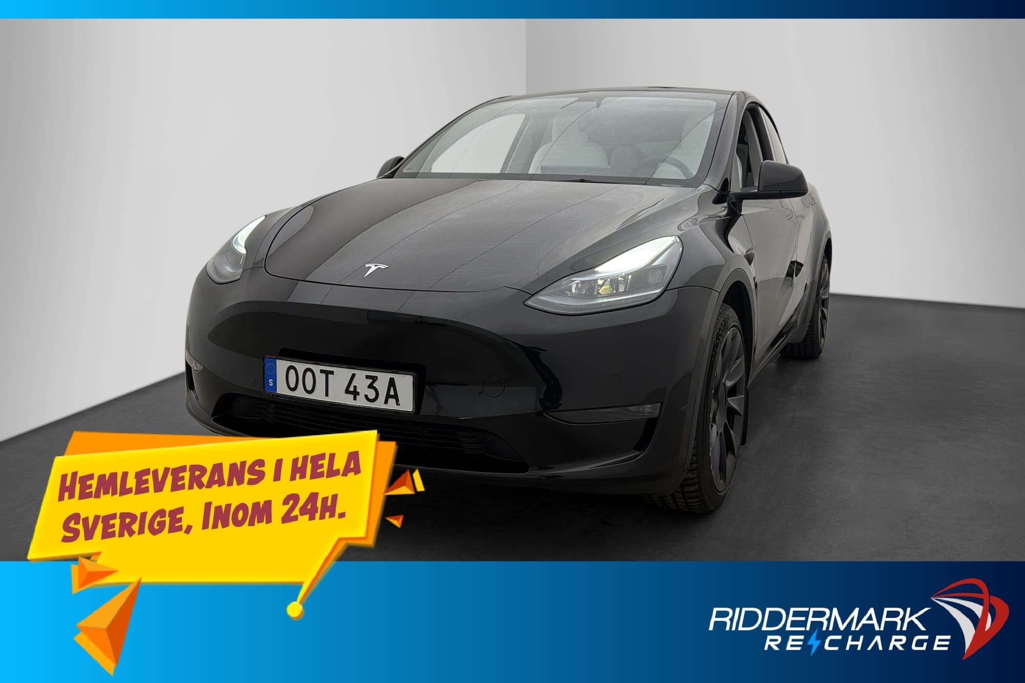 Tesla Model Y Long Range AWD AP Ljus interiör Drag Sv.Såld