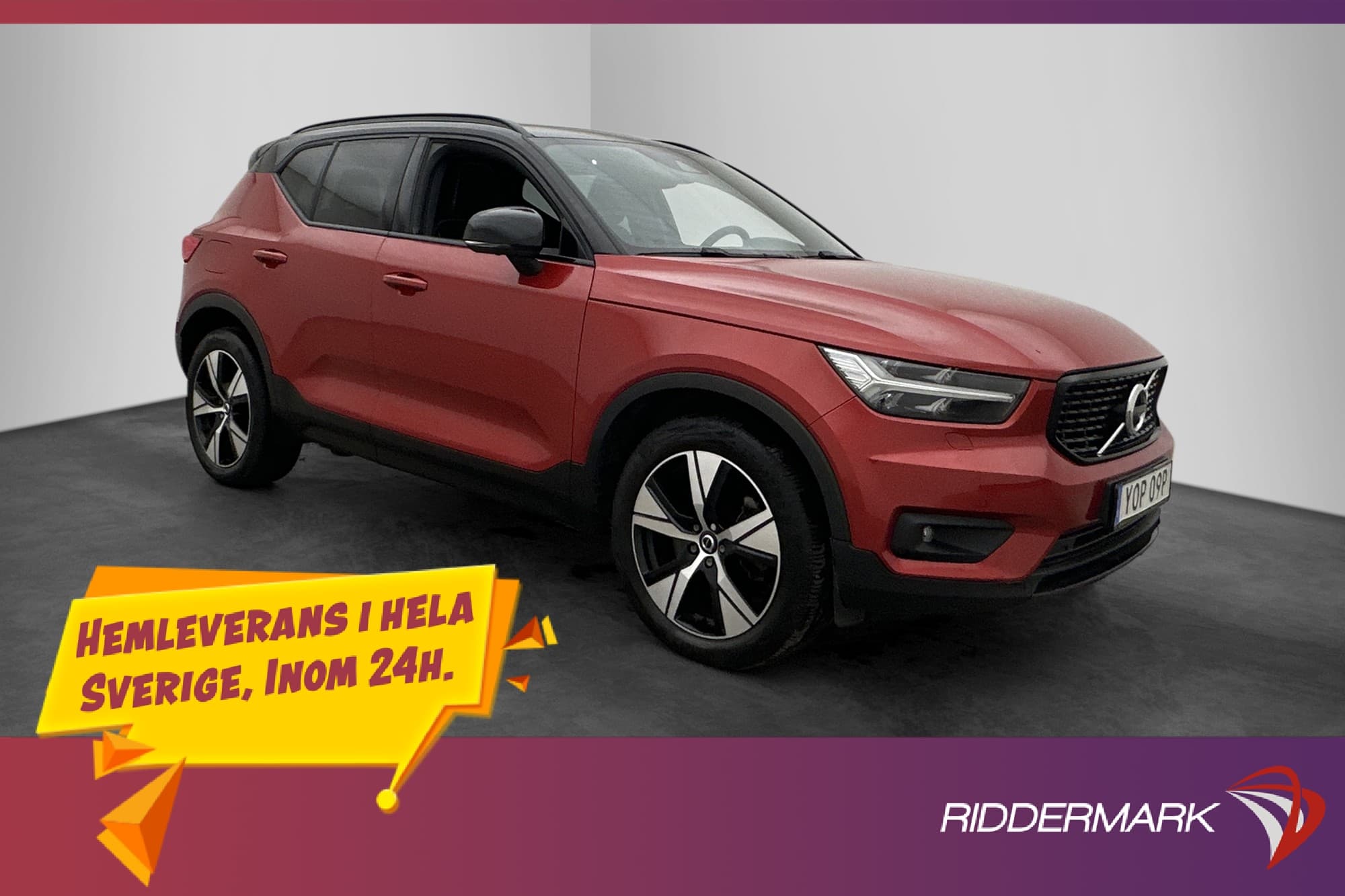 Volvo XC40 Recharge T5 262hk R-Design Pano H/K VOC Värm 360°