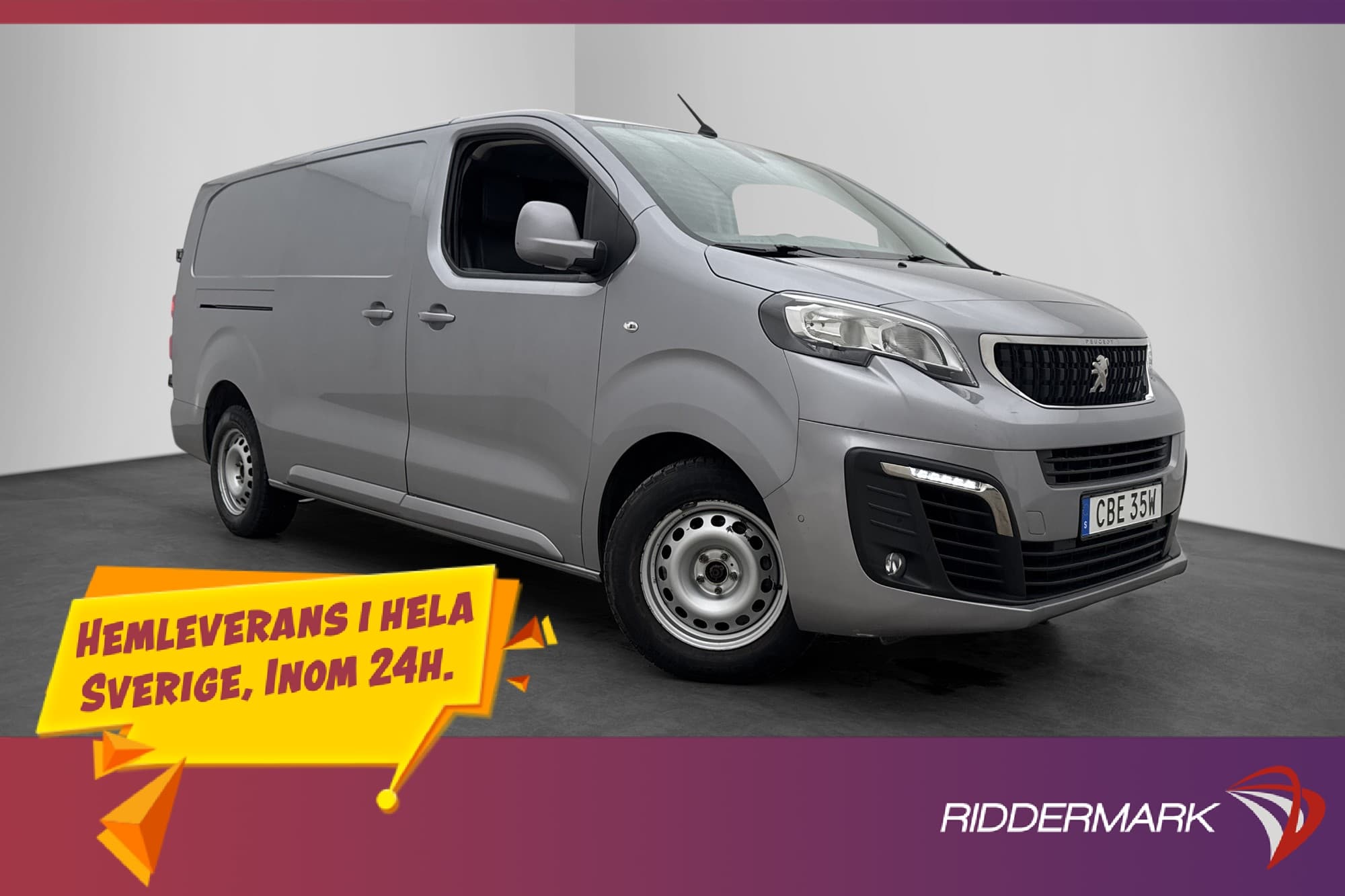 Peugeot Expert L3 Värmare Drag B-Kamera 3-Sits CARPLAY Moms