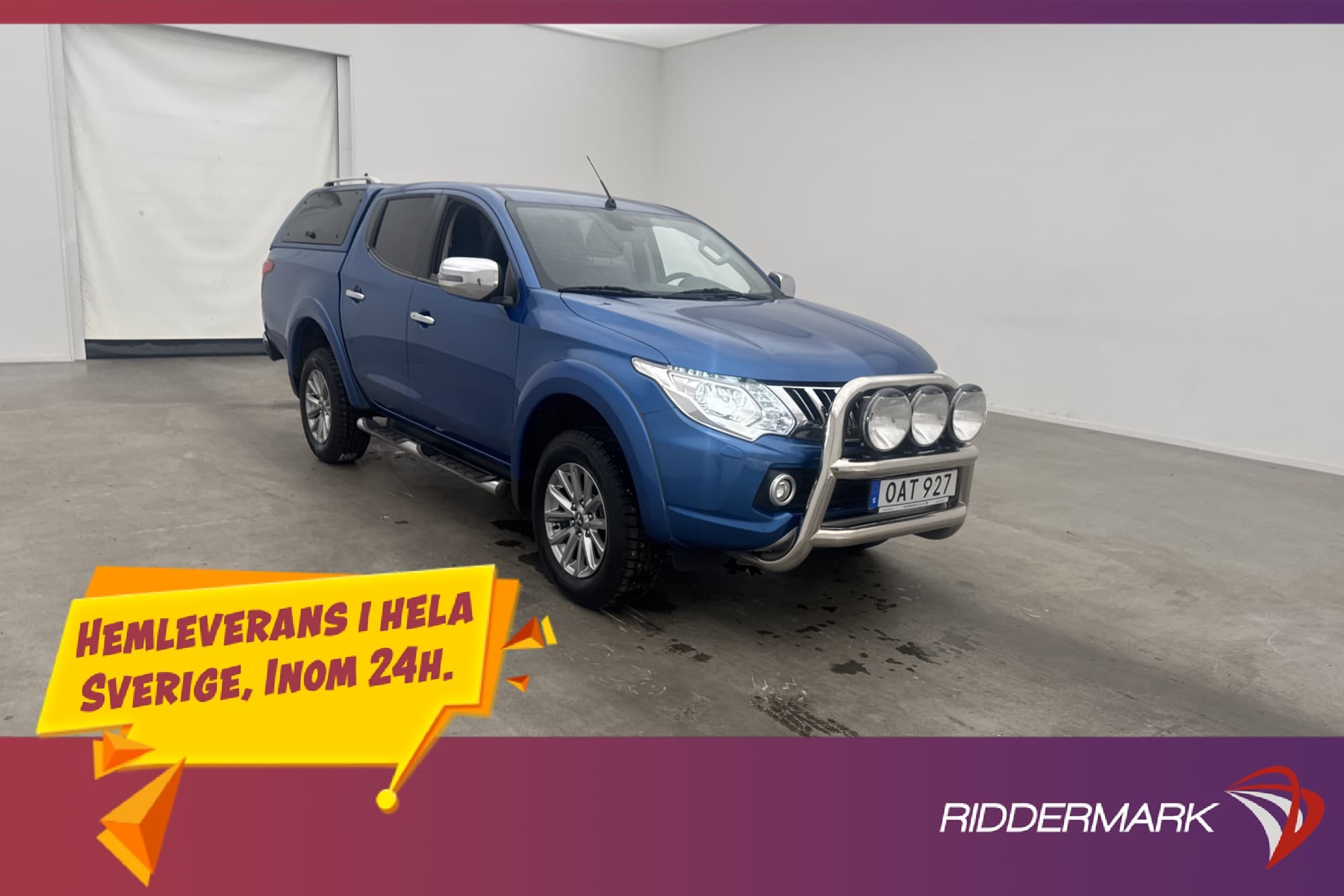 Mitsubishi L200 2.4 181hk 4WD Värmare Drag Kamera Skinn Moms