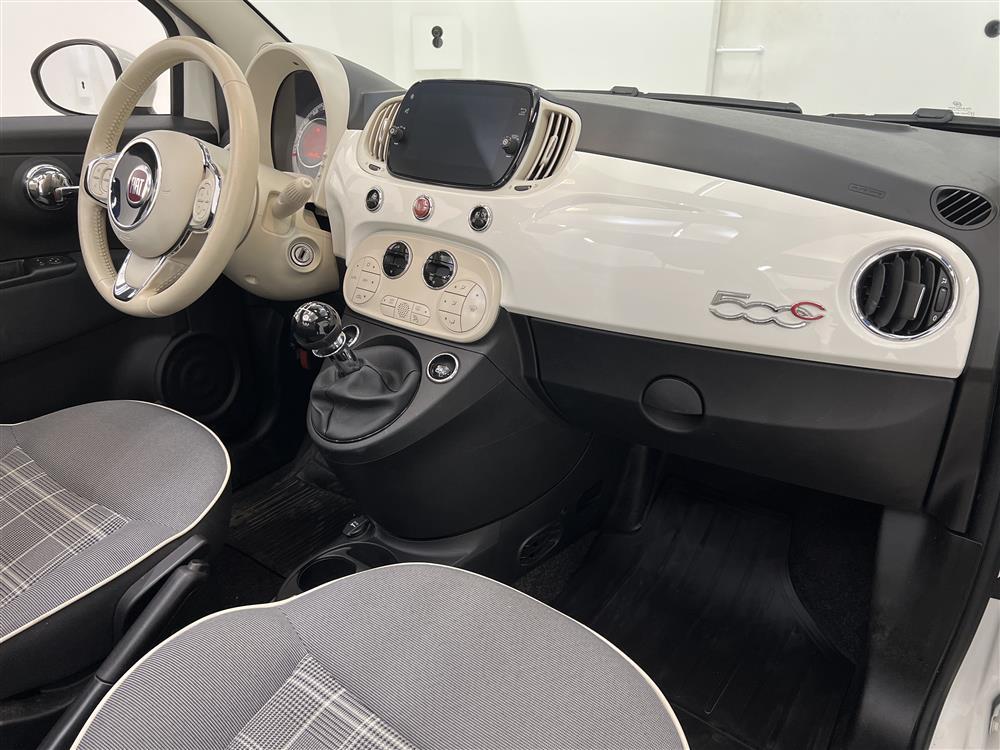 Fiat 500C 1.2 69hk Lounge 1 Brukare Panoramatak Carplay 