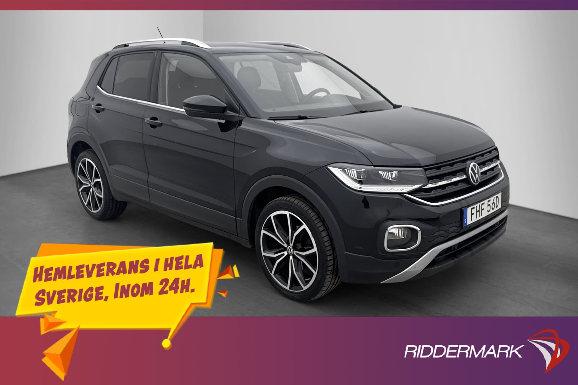 Volkswagen T-Cross GT Black Design CarPlay Sensorer 1 Ägare