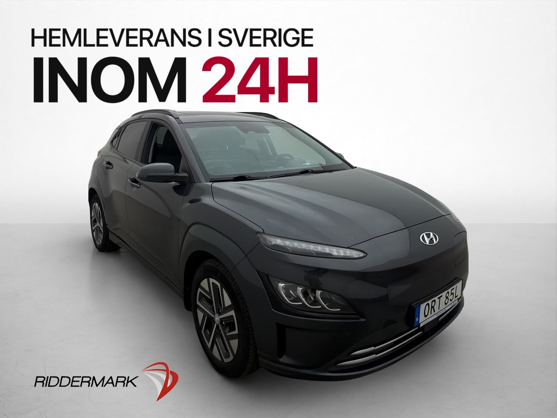 Hyundai Kona 64 kWh Advanced T-Lucka HuD Navi Skinn Värmare