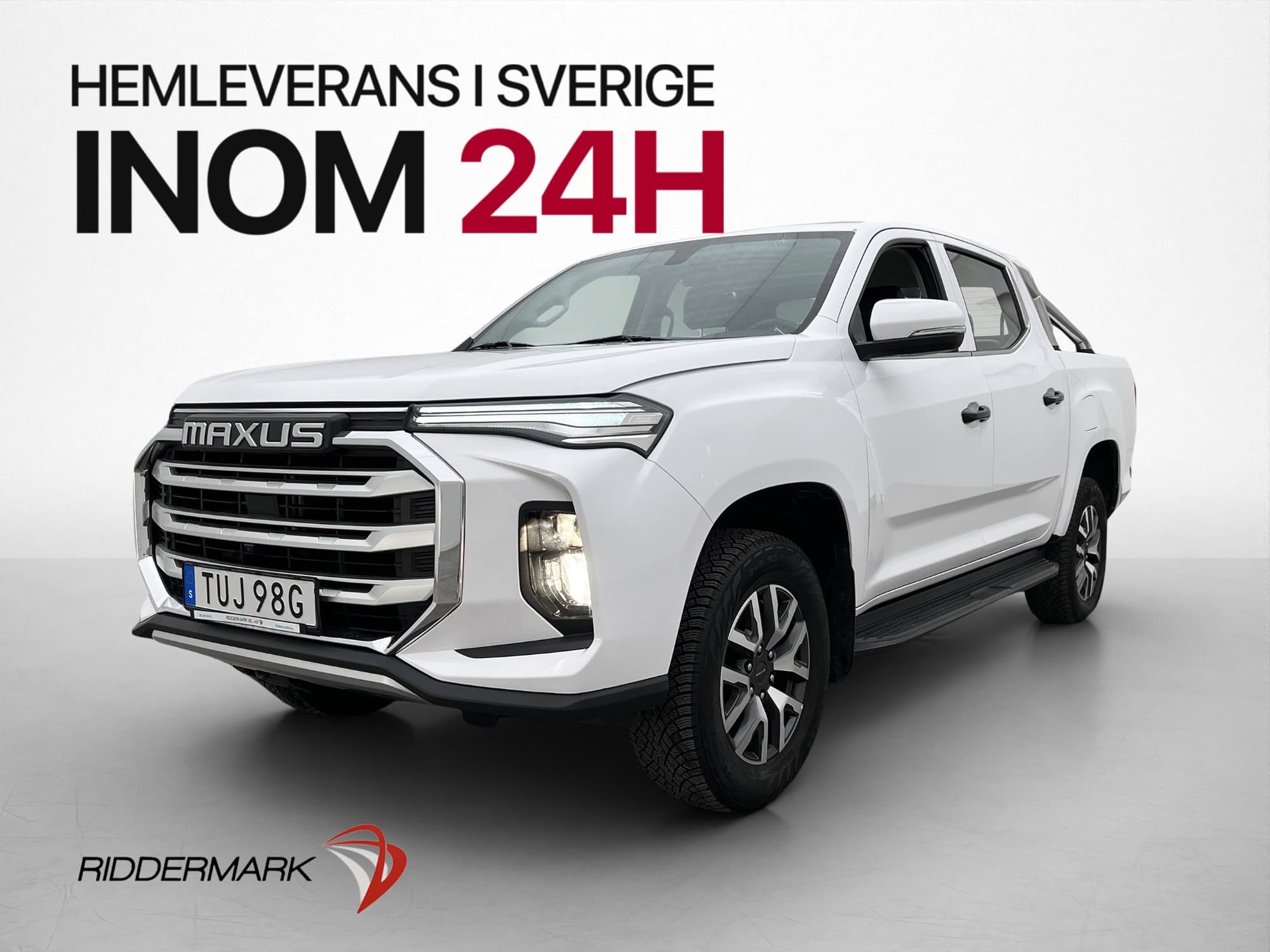 Maxus T90 EV 88.5 kWh 180hk B-Kamera Skinn CARPLAY Moms