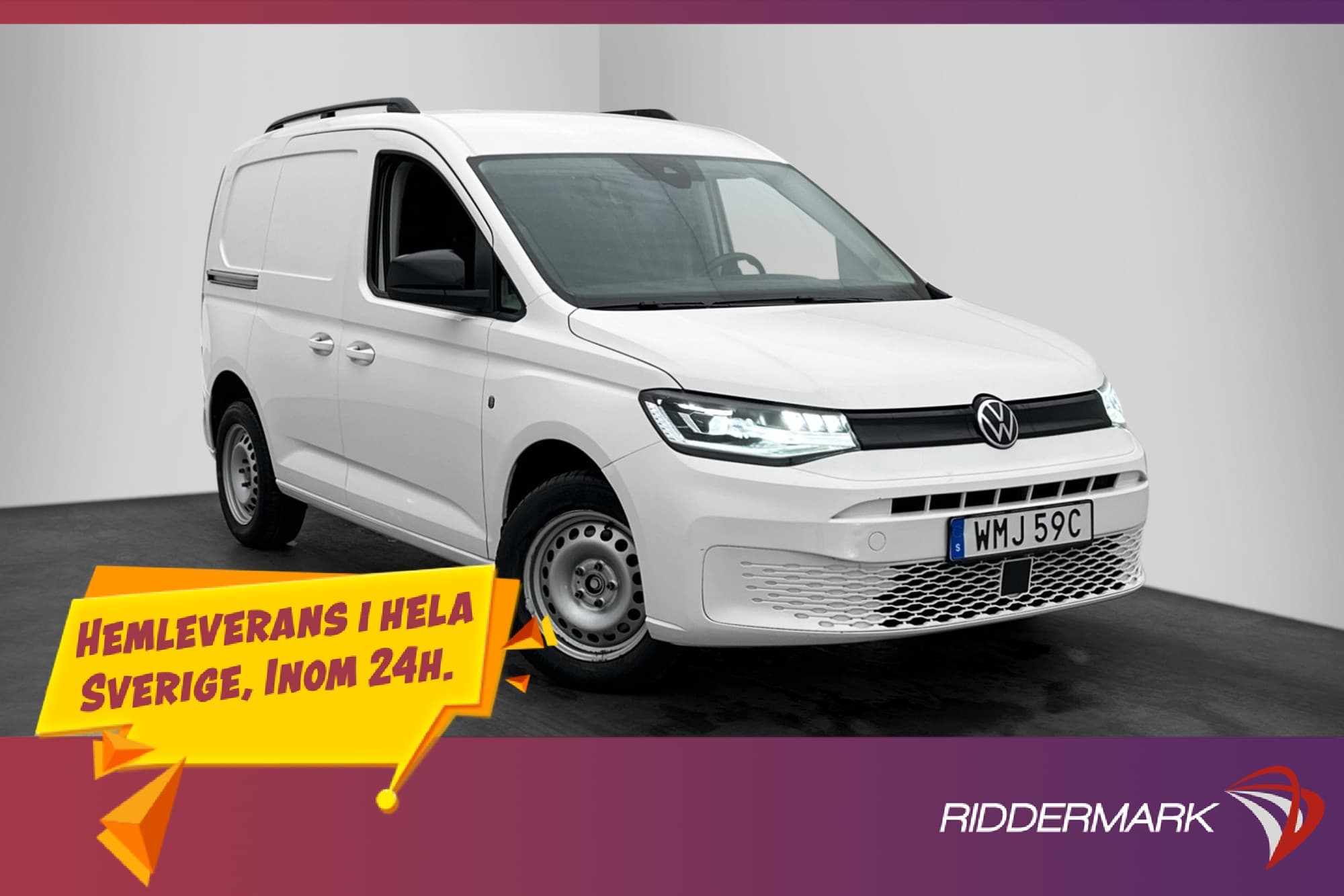 Volkswagen Caddy Cargo 2.0TDI Värmare B-Kamera CARPLAY Moms