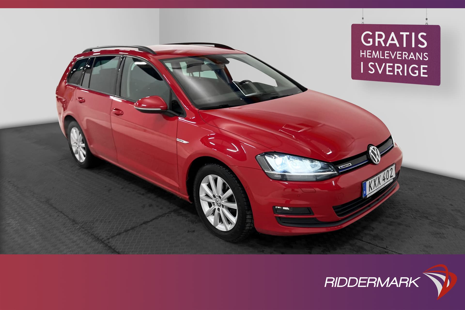 Bilar Röd Begagnad Volkswagen Golf SC TGI 110hk 2016 KXX402 | Riddermark Bil
